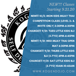 Kogen Dojo Self Defense Academy Gracie Jiu-Jitsu & Muay Thai New Classes and Class Times 21 September 2020